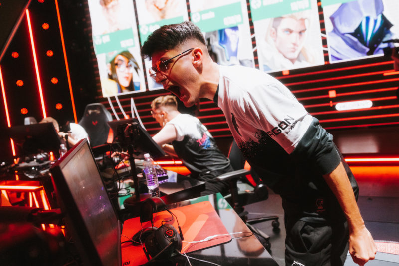 Foto de Khalil, da FURIA, durante o VCT Americas 2023