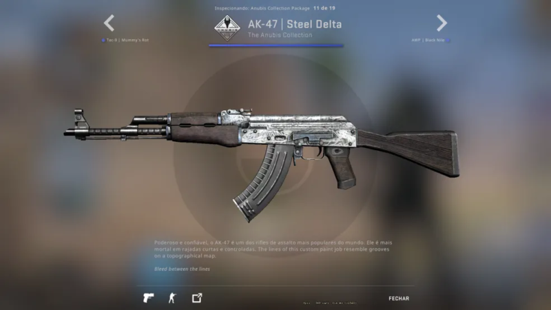 coleção skins anubis