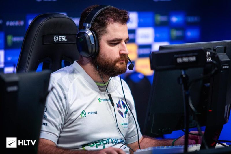 fallen durante partida da imperial na iem rio 2023