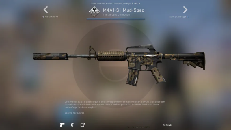 coleção skins anubis