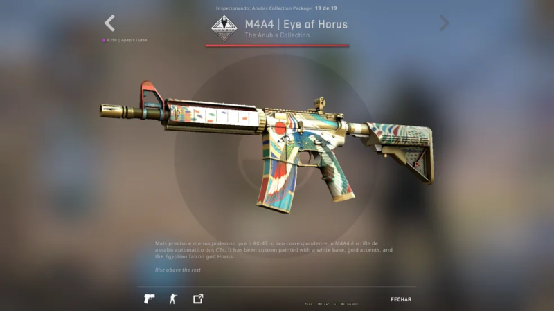 coleção skins anubis