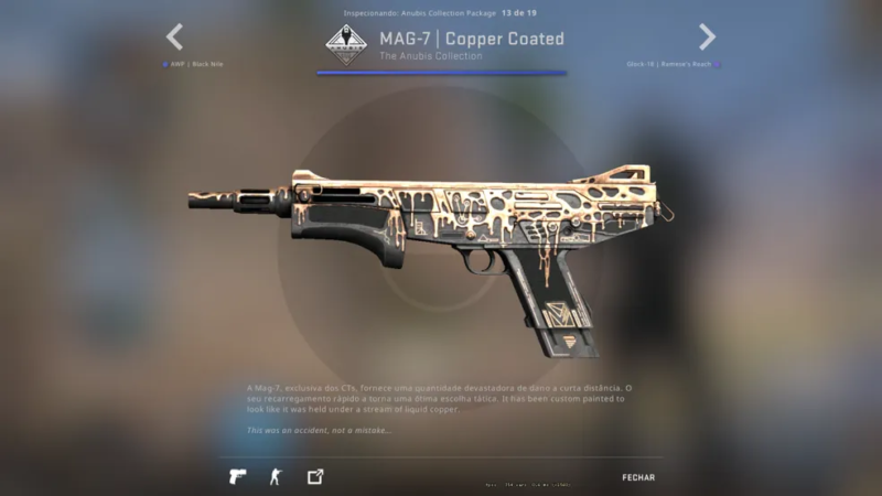 coleção skins anubis