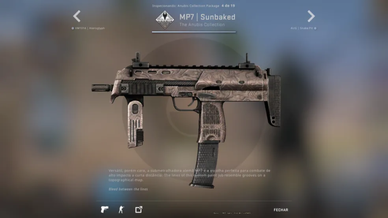 coleção skins anubis