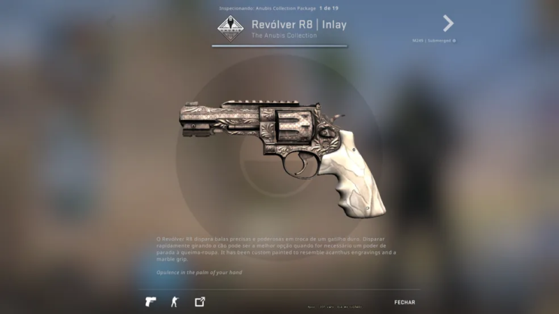 coleção skins anubis