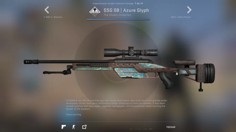 coleção skins anubis