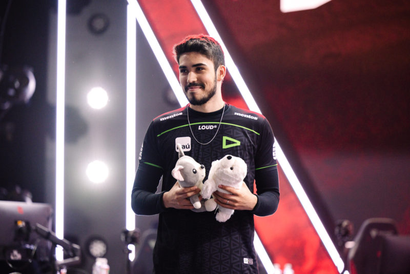 Foto de aspas, jogador da LOUD