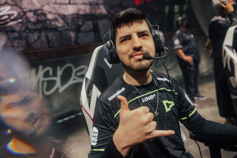 Imagem do top laner Robo, da LOUD, no MSI 2023