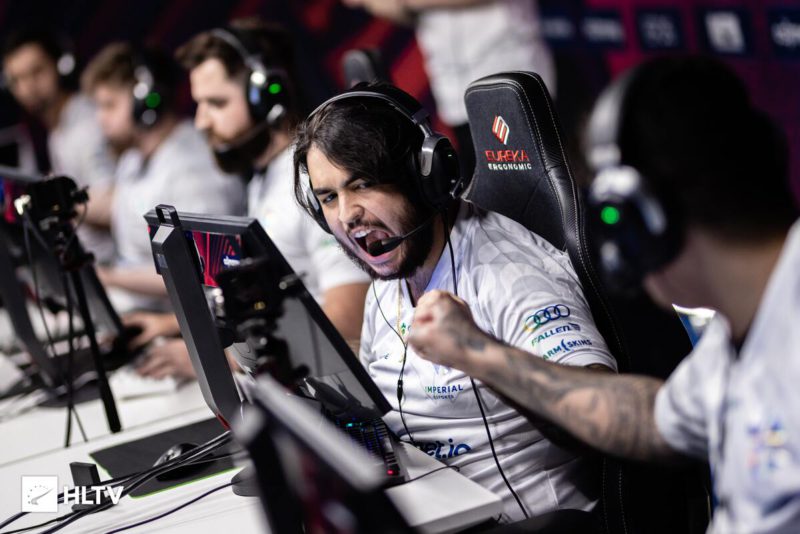 imperial na blast premier. assunto ultrapassou champions league no twitter