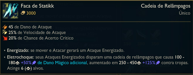 Imagem do item Faca de Statikk na LeBlanc