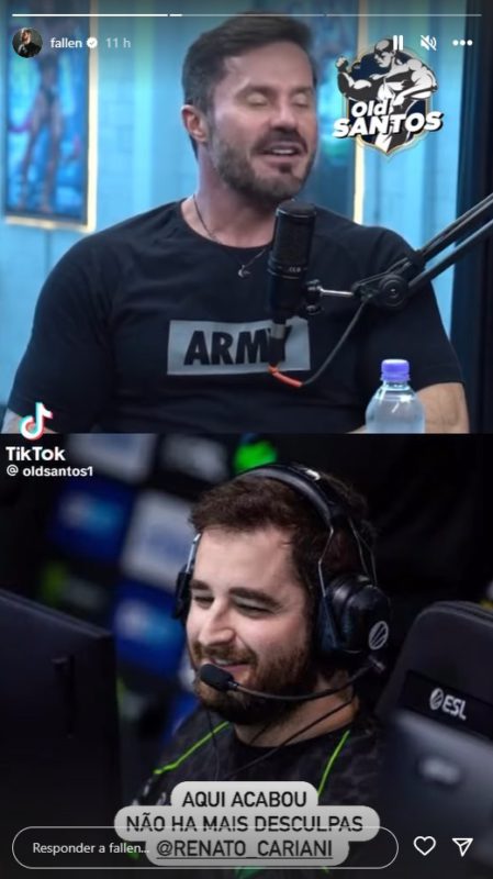 fallen é desafiado por cariani