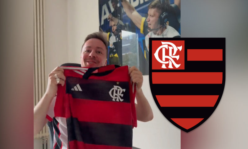 cadian segura a camisa do flamengo
