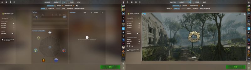 foto do menu do cs 2