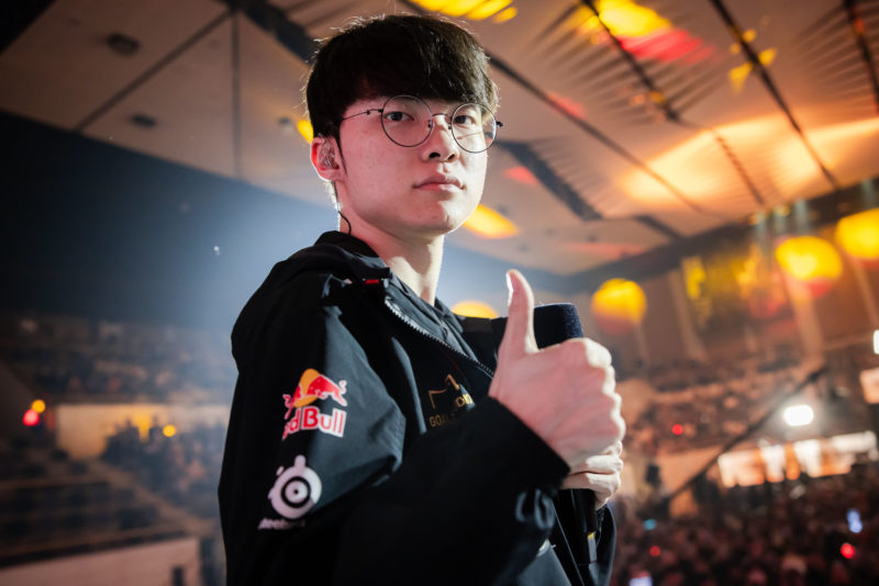 Faker, da T1, no Worlds 2023