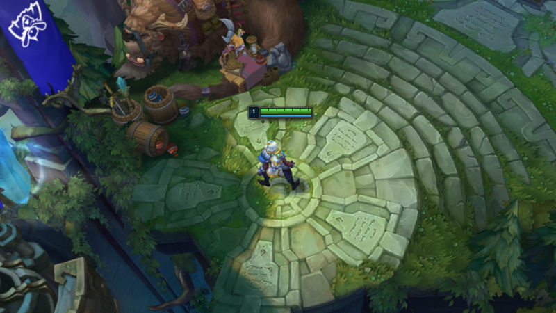 Imagem de um jogador AFK no LoL