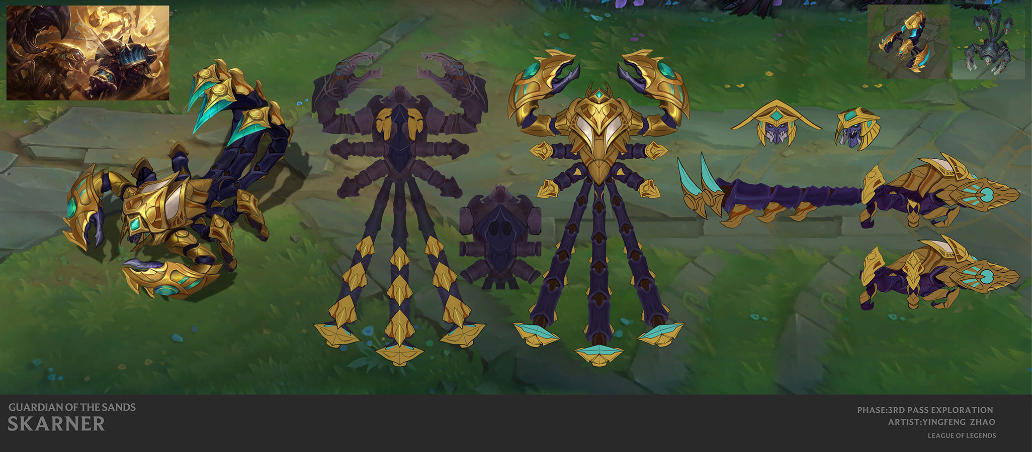 Imagem do reowrk do Skarner no LoL