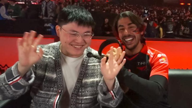 Baiano e Uzi no Worlds 2023