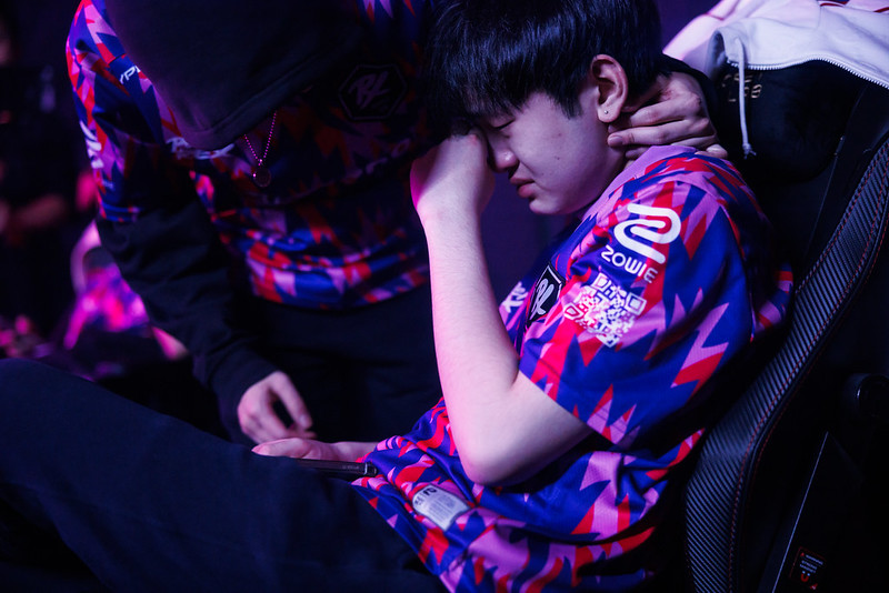 Jinggg” Wang da Paper Rex é visto nos bastidores após derrota para Evil Geniuses na Grande Final de VALORANT Champions Los Angeles