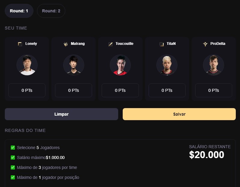 Escalação da Stattrak no CBLOL 2024