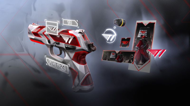 Cápsulas de times VALORANT 2024 T1