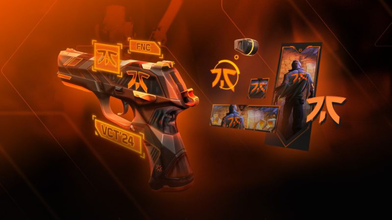 Cápsulas de times VALORANT 2024 FNATIC