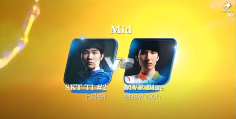 Na foto, Faker contra Easyhoon