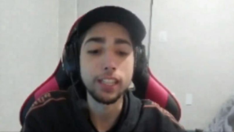 Na foto, Jean Mago durante sua stream