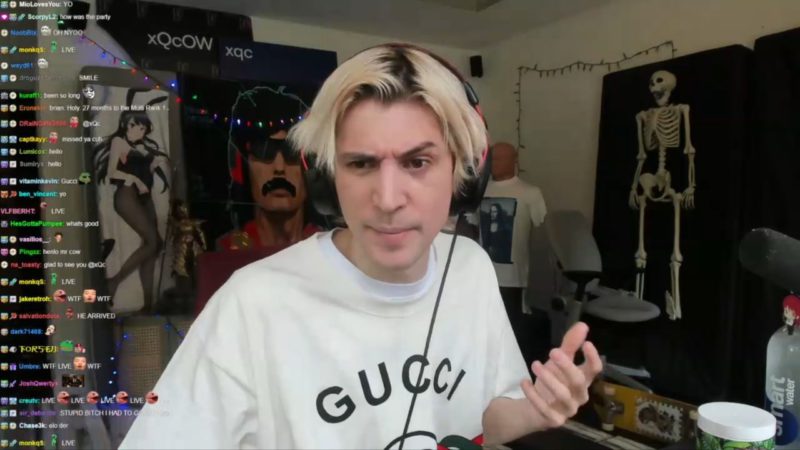 Na foto, o streamer xQc