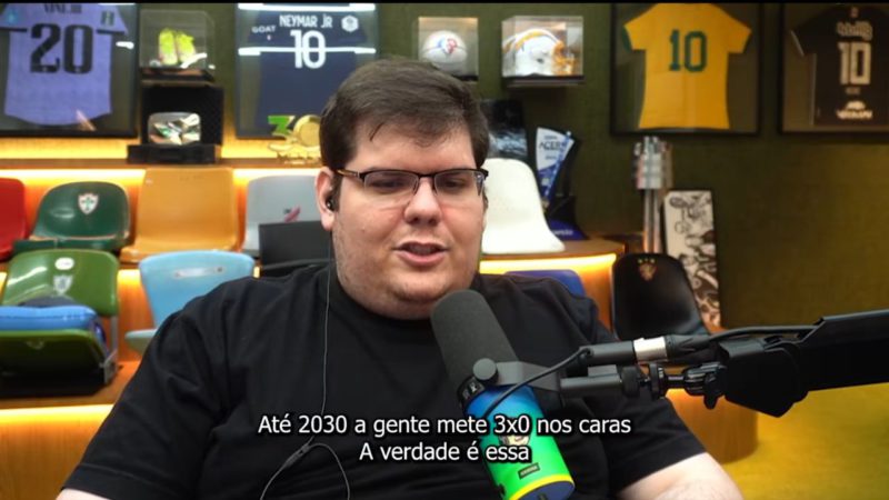 Na foto, o Casimiro, torcedor da paiN Gaming