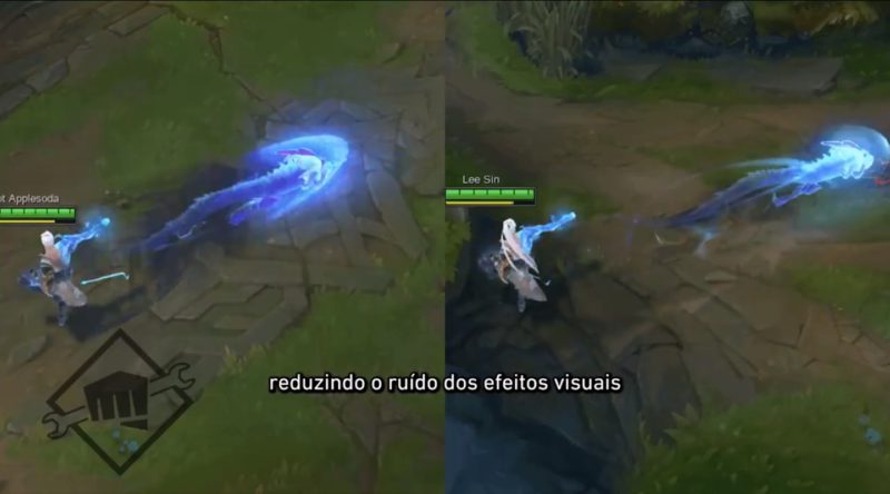 Lee Sin em sua atualização visual