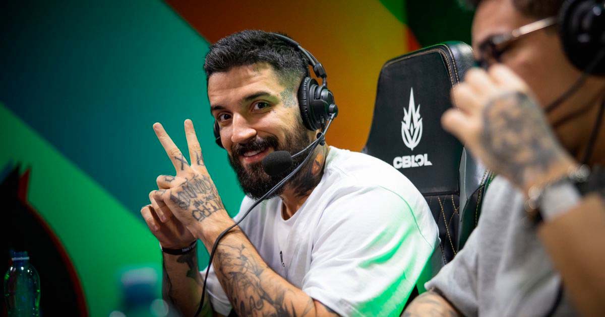 Imagem do jogador brTT enquanto faz stram na Ilha do Congo