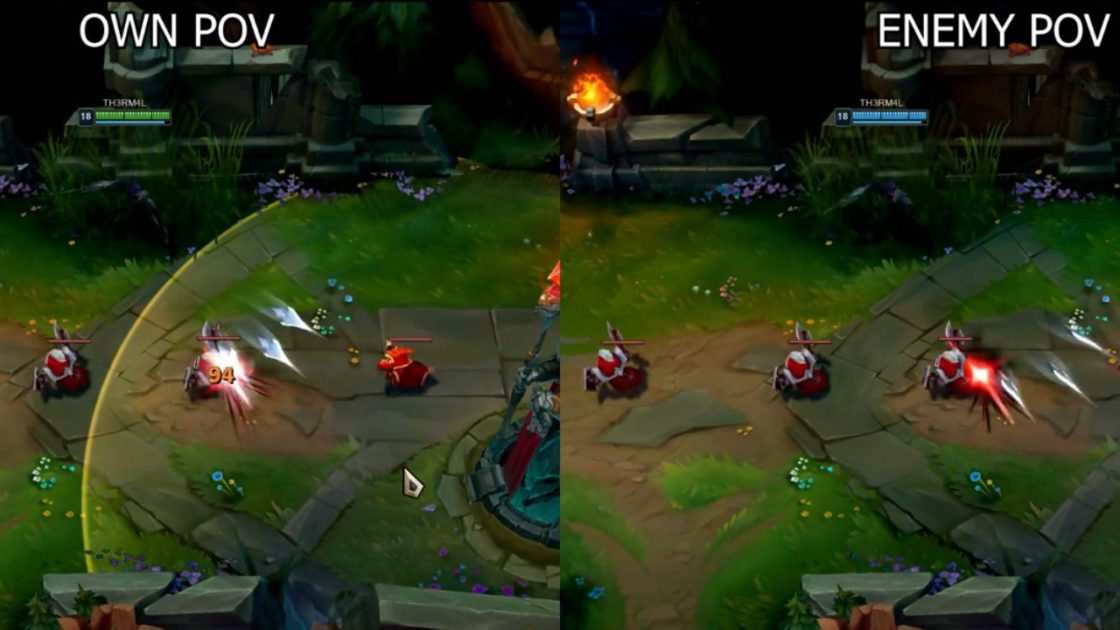 Na foto, o Talon usando o combo no arbusto