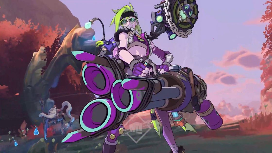 Imagem da campeã Jinx no jogo 2xko do LoL