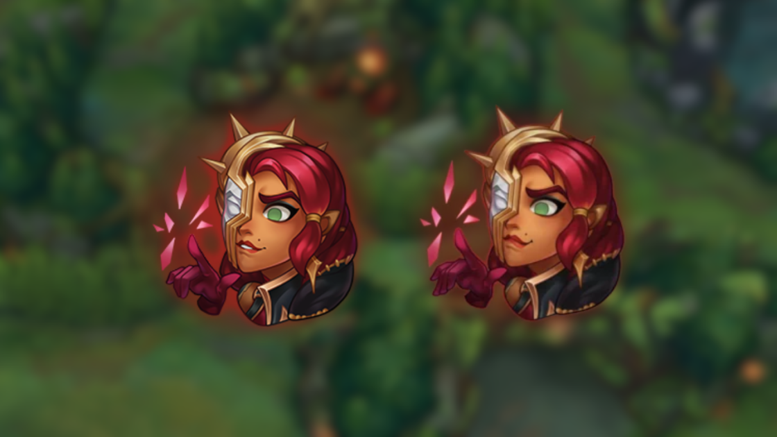 Na esquerda, o emote atualizado da Samira e na direita a versão antiga e criticada