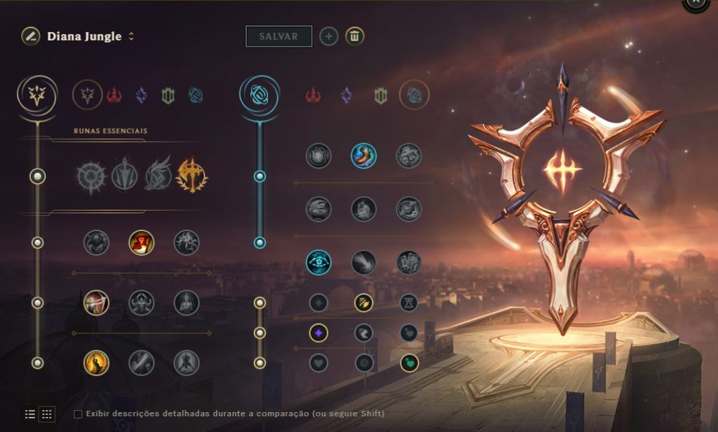 Na foto, as runas da Diana Jungle