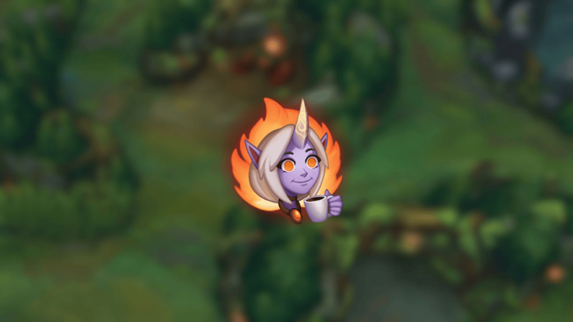 Imagem do emote da Soraka no LoL.