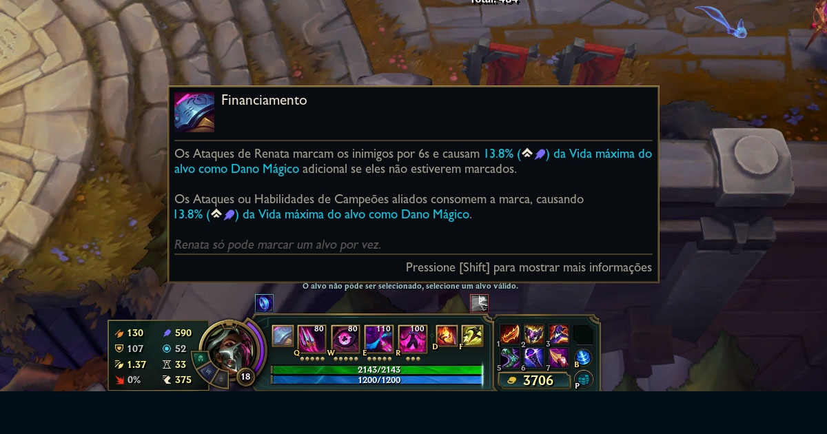 Imagem da passiva da Renata Glasc LoL