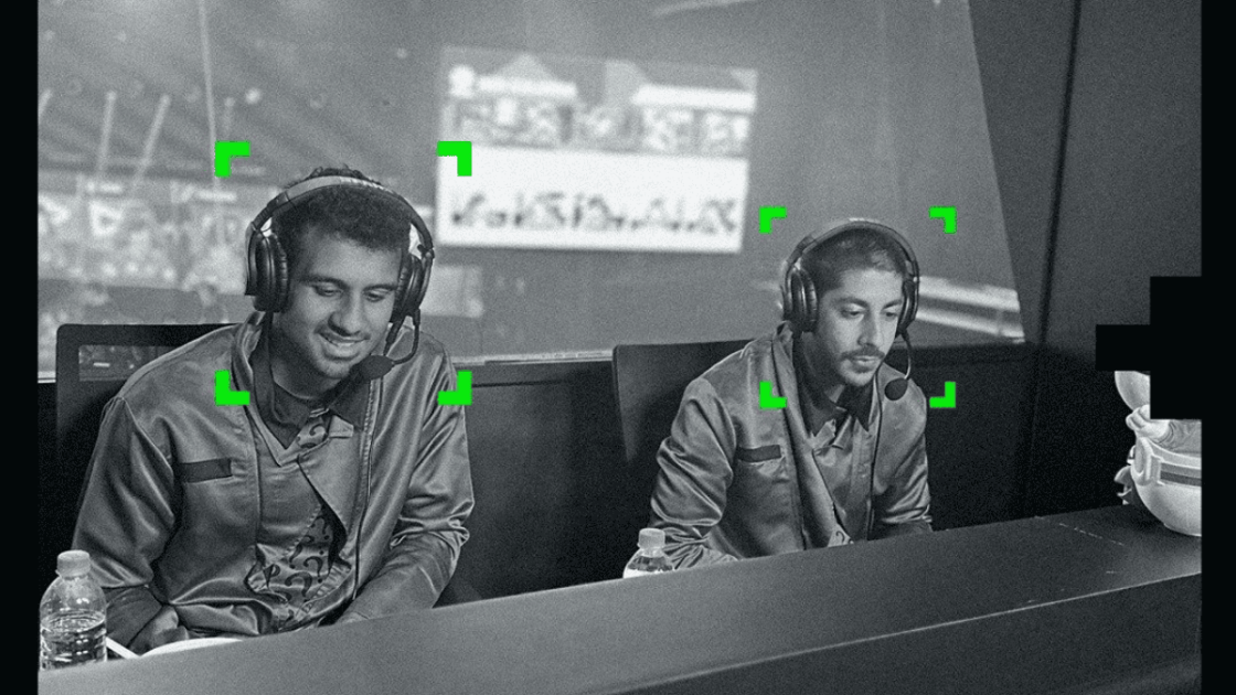 Foto de Absolut e Baiano juntos na co-stream do Ilha das Lendas.