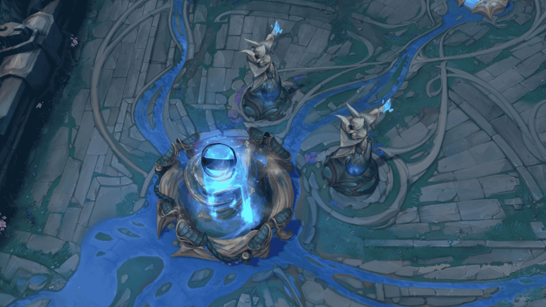 Foto do lado azul da base no mapa de Ionia.