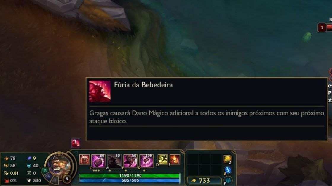 Imagem do efeito do W do Gragas.