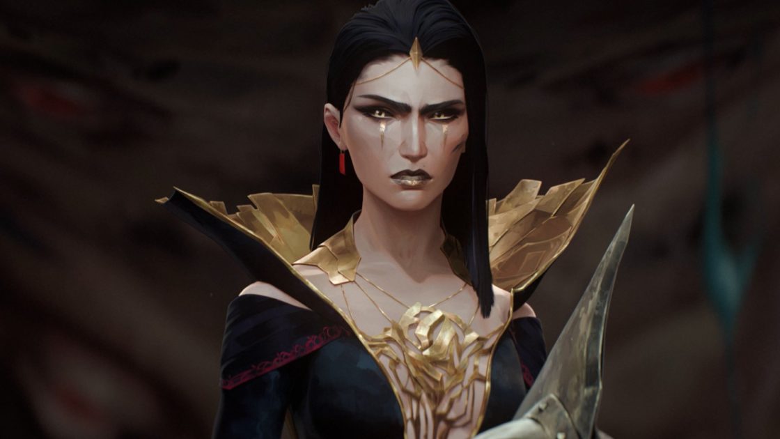 Foto da LeBlanc na cinemática Mão do Demônio.