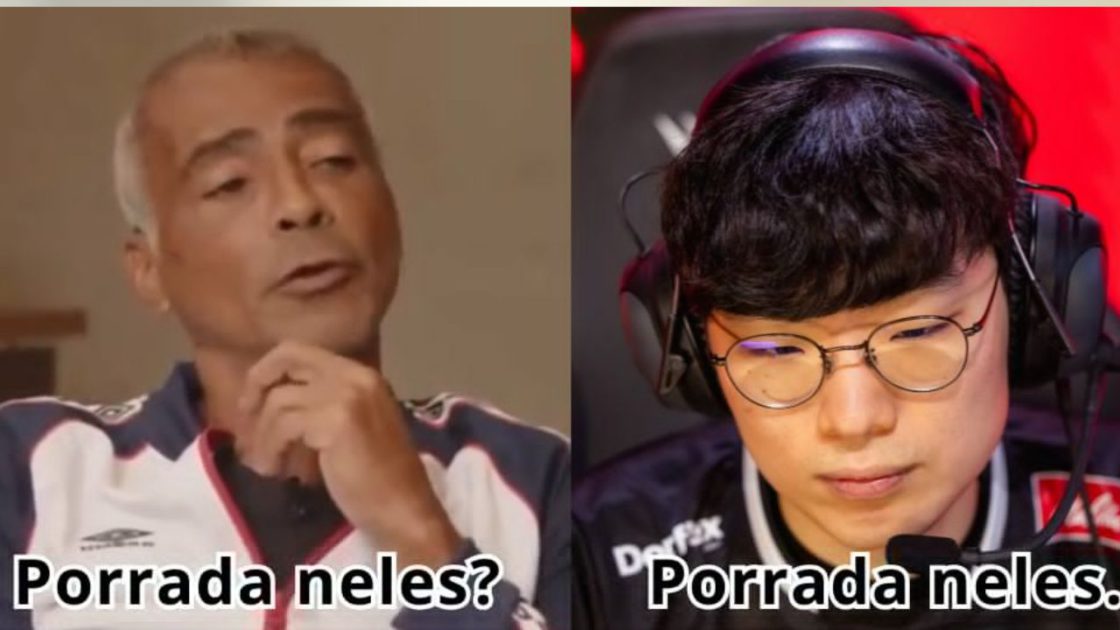 Na foto, um meme do Wizer, top-laner da paiN Gaming