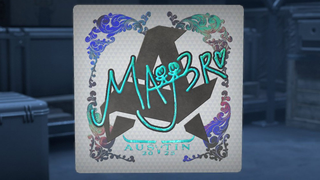 Imagem do adesivo de MAjor do MAJ3R