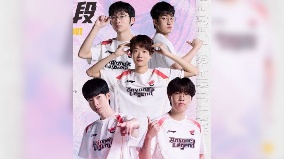 Foto da line-up da Anyones Legend.