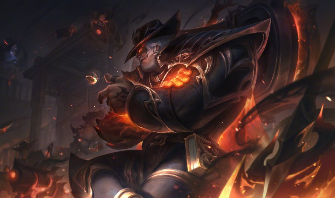 Imagem da skin Yorick Velho Oeste no LoL.
