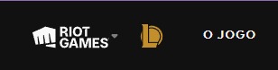Na foto, o site do LoL