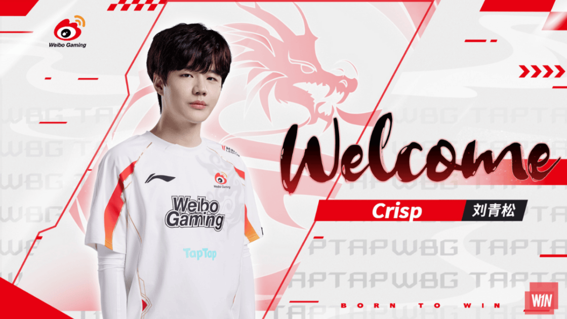 Foto do anúncio de Crisp na Weibo Gaming.