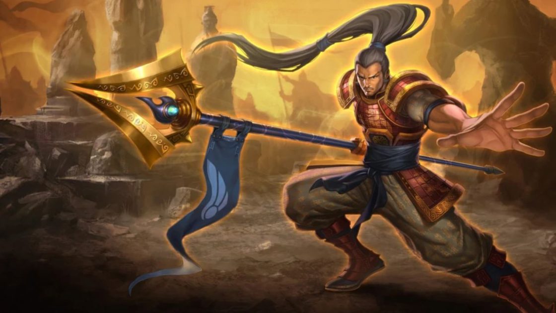 Na foto, a skin do Xin Zhao Imperial