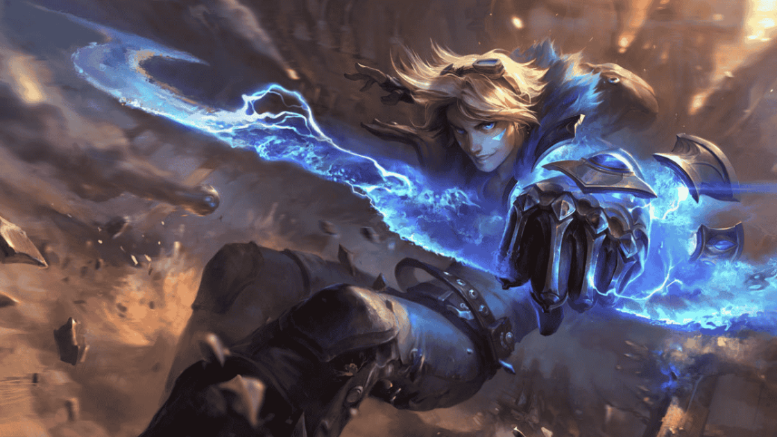 Imagem de Ezreal, um dos ADCs mais fáceis do LoL.