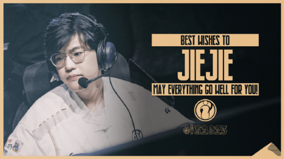 Foto do comunicado da saída de Jiejie.