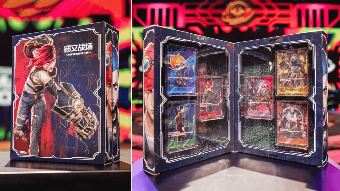 Foto do jogo Riftbound com parceria de Arcane.